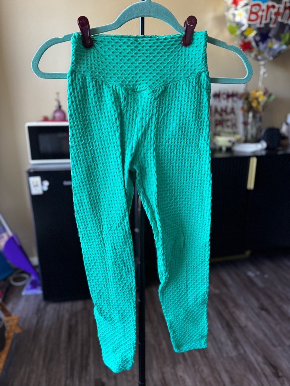 HALARA Teal Textured Leggings